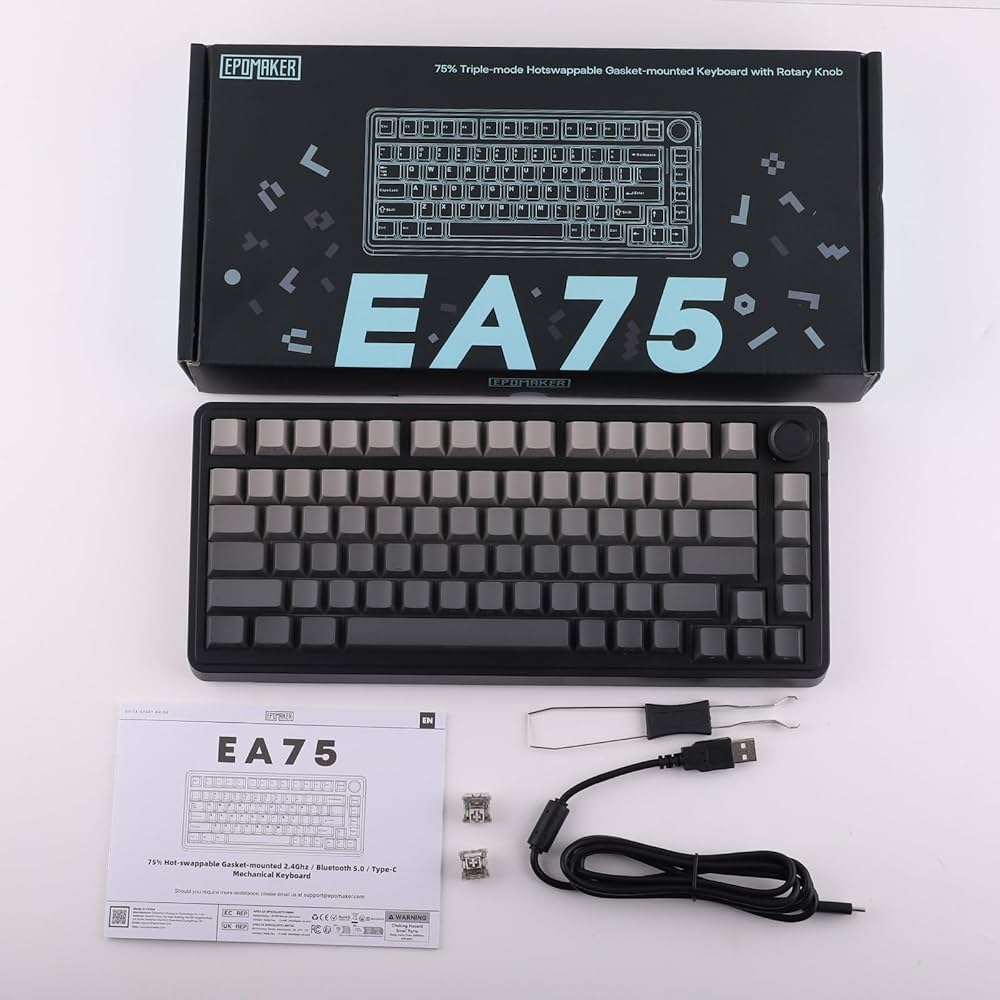 Amazon.com: EPOMAKER EA75 75% RGB Gaming Mechanical Keyboard